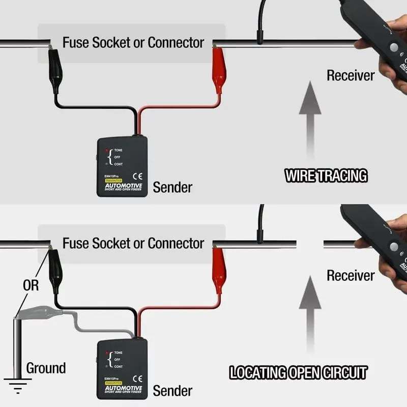 EM415Pro Automotive Electrical Open&Short Finder Circuit Tester,Tone Generator Cable Wire Breaker Fault Finder