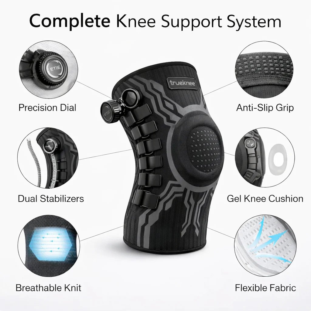 Knob-type knee brace