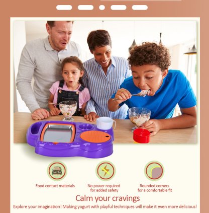 🍨🍨DIY Rolled Ice Cream Maker Set for Kids & Adults – No Electricity Needed