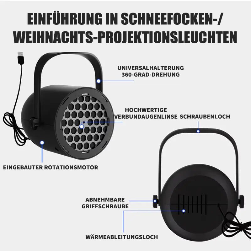🎄Weihnachts-Schnäppchen🎁LED-Dynamic-Weihnachts-Projektor | wechselbare Motive🎅❄️