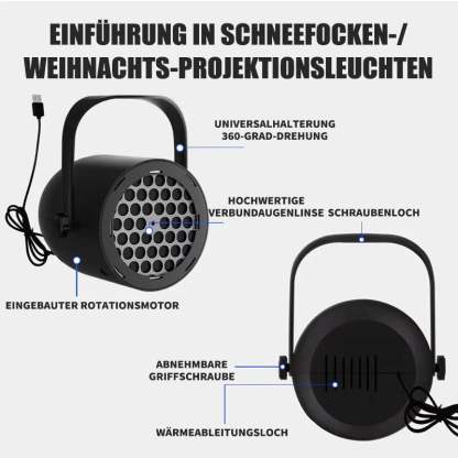 🎄Weihnachts-Schnäppchen🎁LED-Dynamic-Weihnachts-Projektor | wechselbare Motive🎅❄️