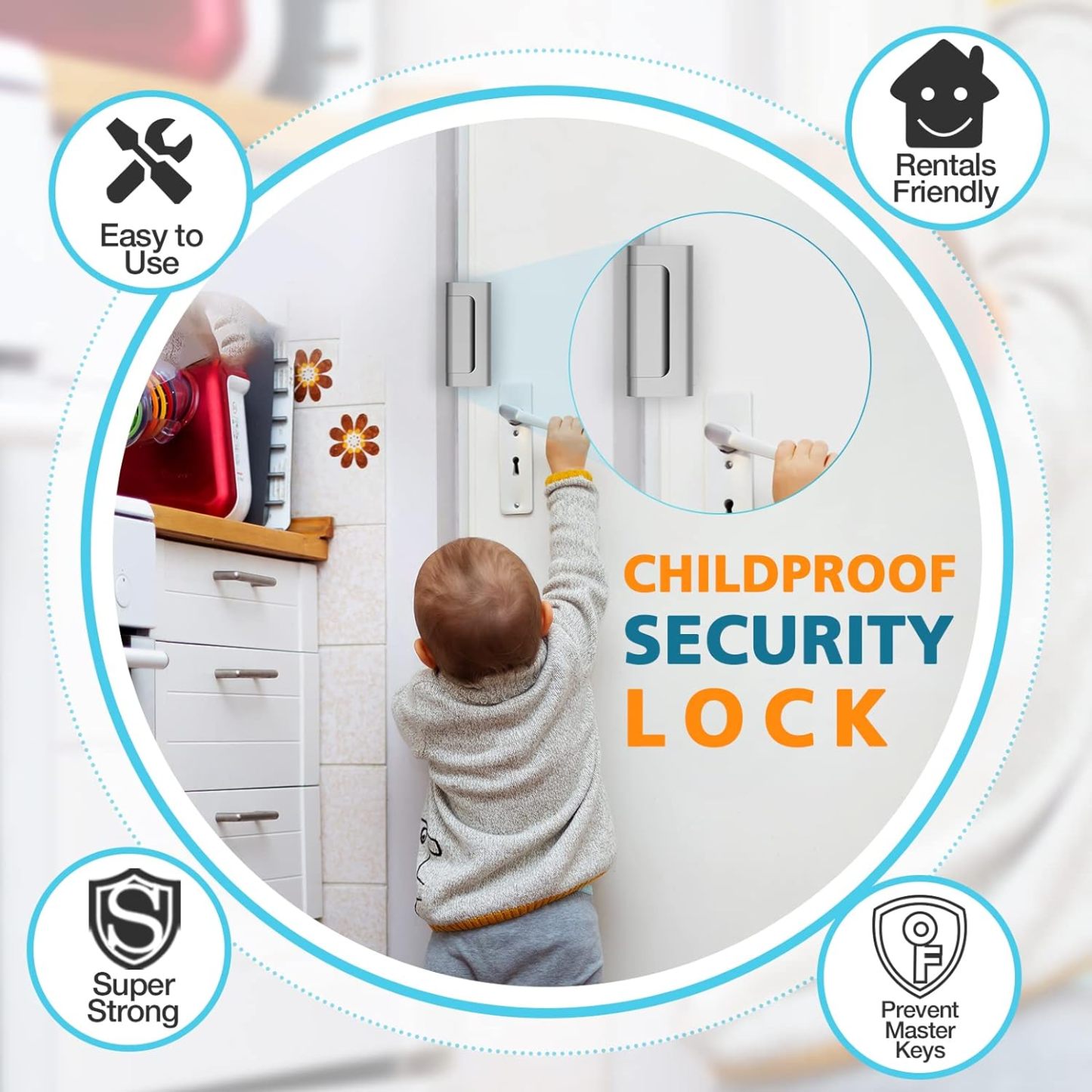 🔥Hot Sales 49% OFF - 2025 Updated Home Security Door Locks