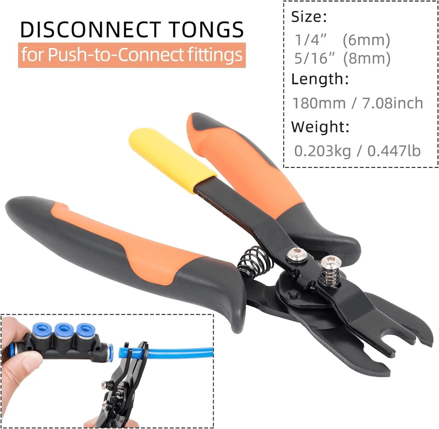 🔧Push to Connect Fittings Disconnect Tong Tool