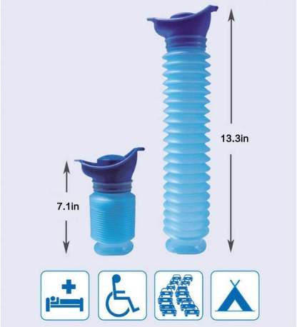 Expandable Portable Emergency Urinal & Female Urination Device Set