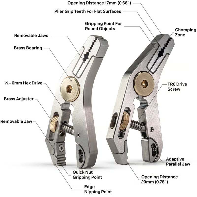 ✨ From Wrench to Pliers, One Grip Does It All!  Pocket Grip – The Ultimate 5-in-1 Upgrade! 💪