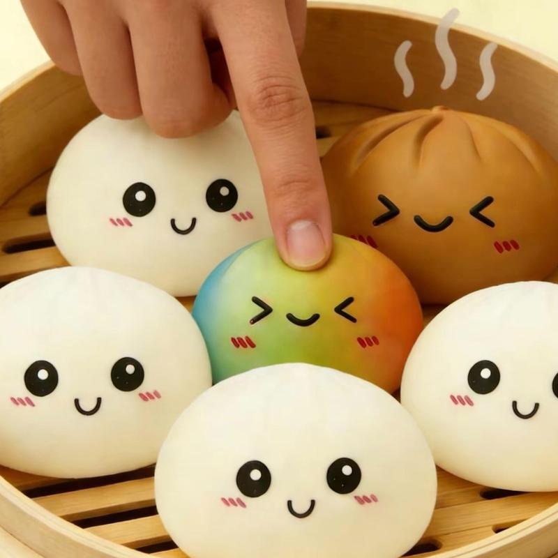🏆Only $7.99 Last Day Promotion!Expressive Baozi Squishy - Blind Box, Mysecret Bun Fidget Toy