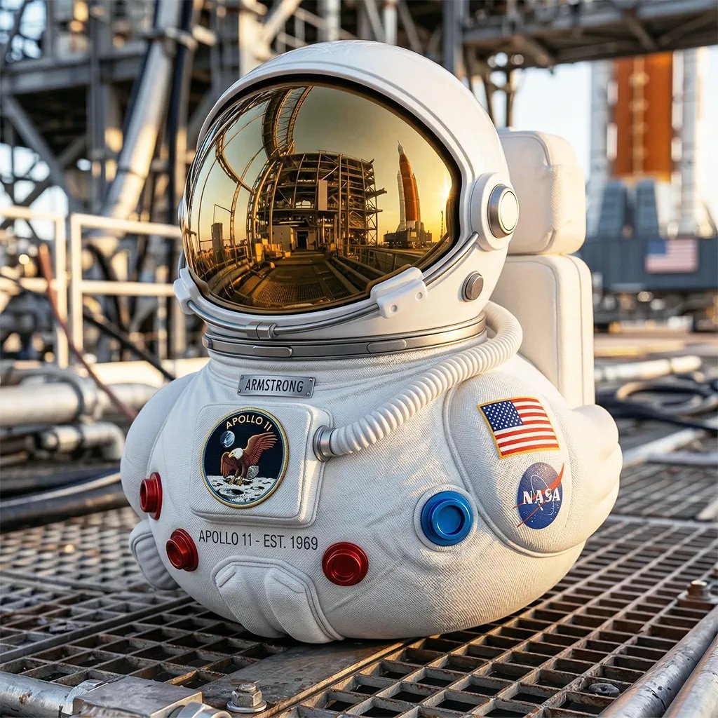 🔥Limited Edition Artemis II Mission Moon Launch Commemorative Astronaut Duck