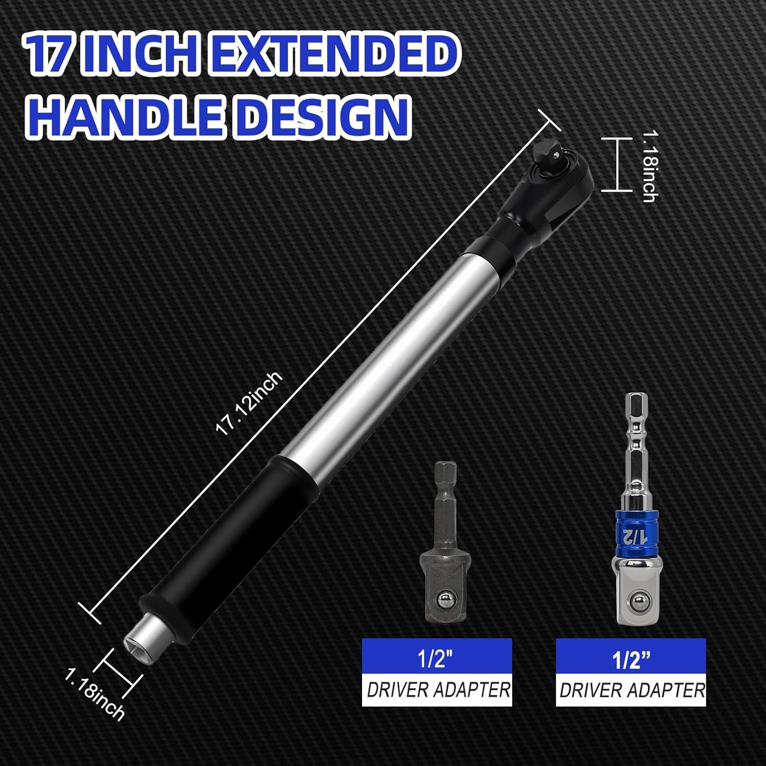 🔥Hot Sale 49% OFF🔥SnapFixMate 1/2in Wrench Extend Rod