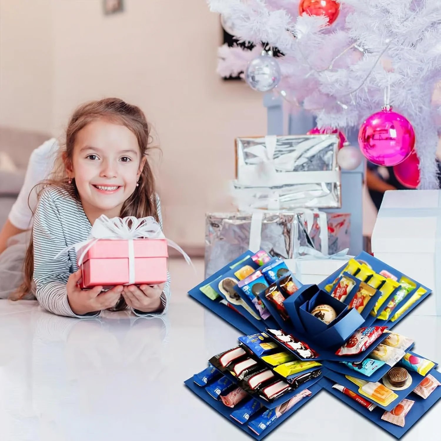 49% OFF!!🎄50K+ SOLD! 🎁✨Surprise Explosion Gift Box Kit(Does not contain sweets)