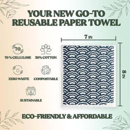 Swedish Dishcloths for Kitchen & Cleaning | 5 Pack