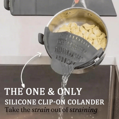 🔥LAST DAY 50% OFF🌟 High-Quality Silicone Material🔥Silicone Clip-On Colander