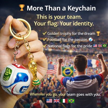 🎉Last Day 49% OFF⚽🏆 FIFA Trophy & Ball Keychain