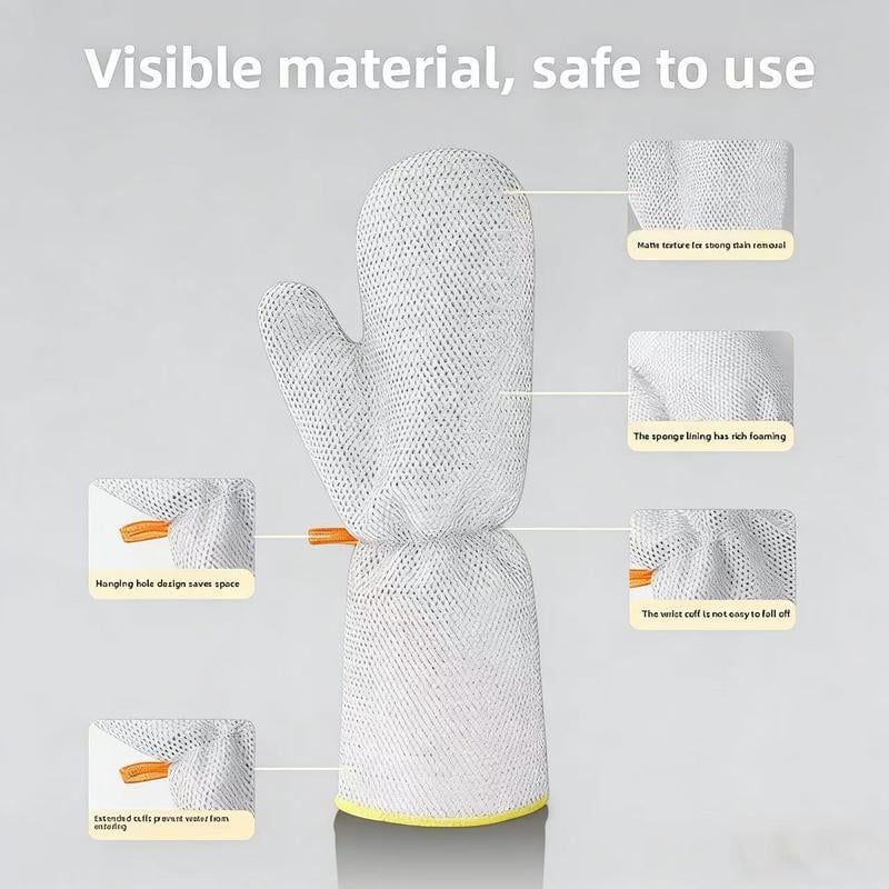 🔥2026 Best-Sellers-Waterproof Oil-Resistant Heat-Resistant Steel Wire Dishwashing Gloves