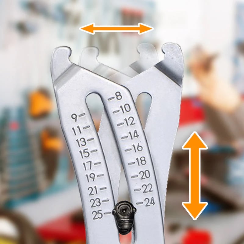 ✨HOT SALE 49% OFF✨Portable Precise Thread Size Checker Keychain