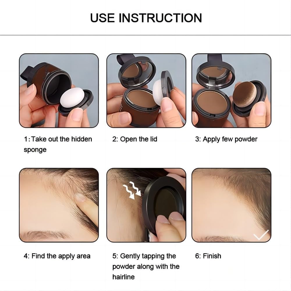 VERONNI Hairline Powder - Instant Root Touch-Up & Scalp Coverage