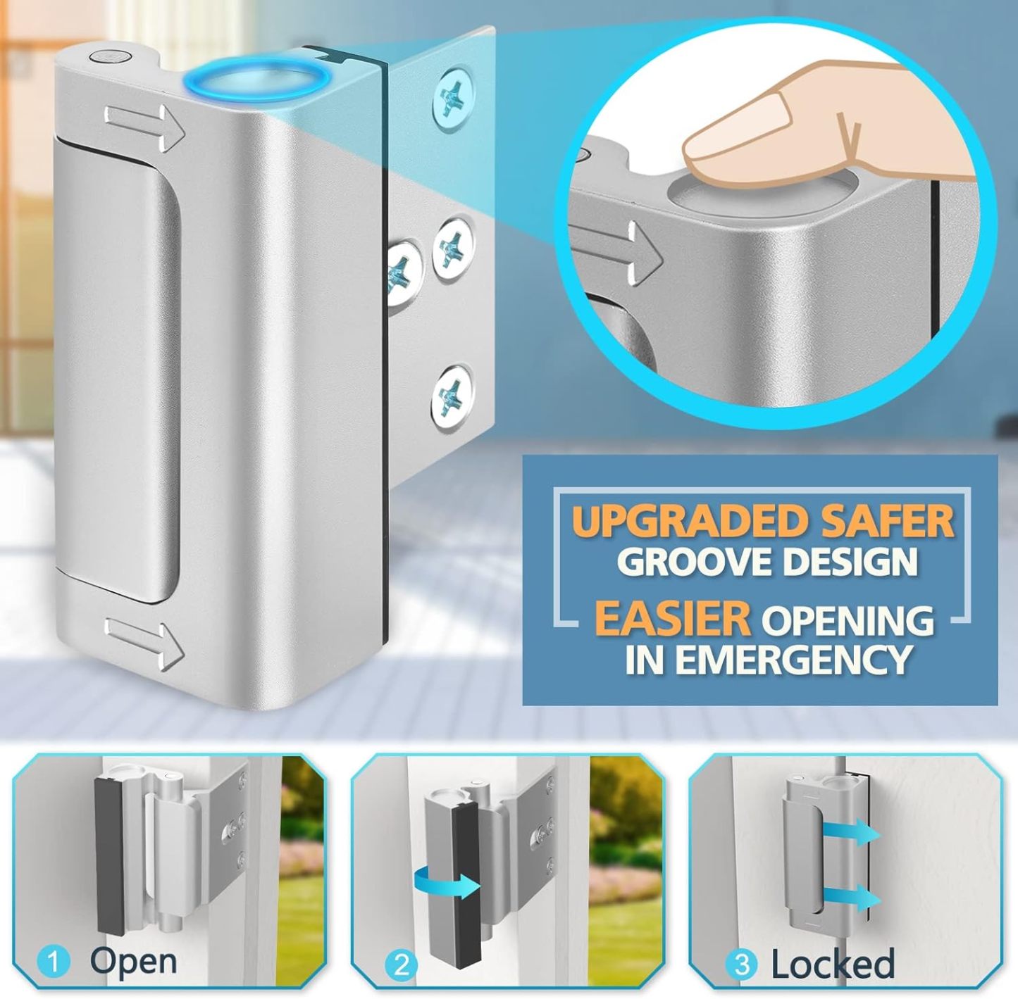 🔥Hot Sales 49% OFF - 2025 Updated Home Security Door Locks