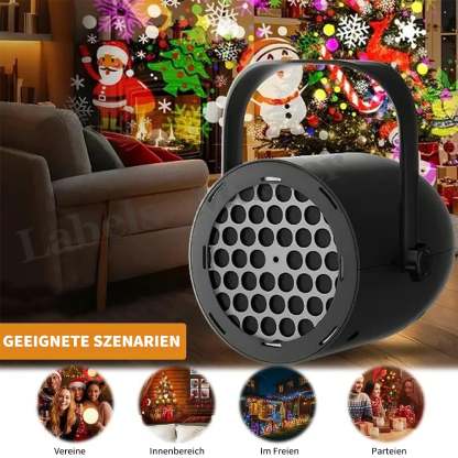 🎄Weihnachts-Schnäppchen🎁LED-Dynamic-Weihnachts-Projektor | wechselbare Motive🎅❄️