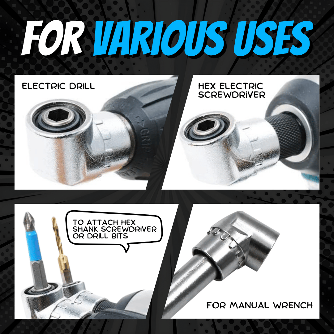 🔥Last Day 49% OFF—🔧105 Degree Right Angle Drill Adapter