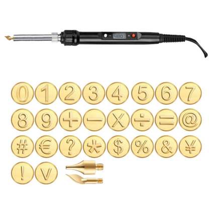 🔥Last Day 49%OFF -26 Letters Copper Mold -DIY Wood Burning/Carving Set🖊