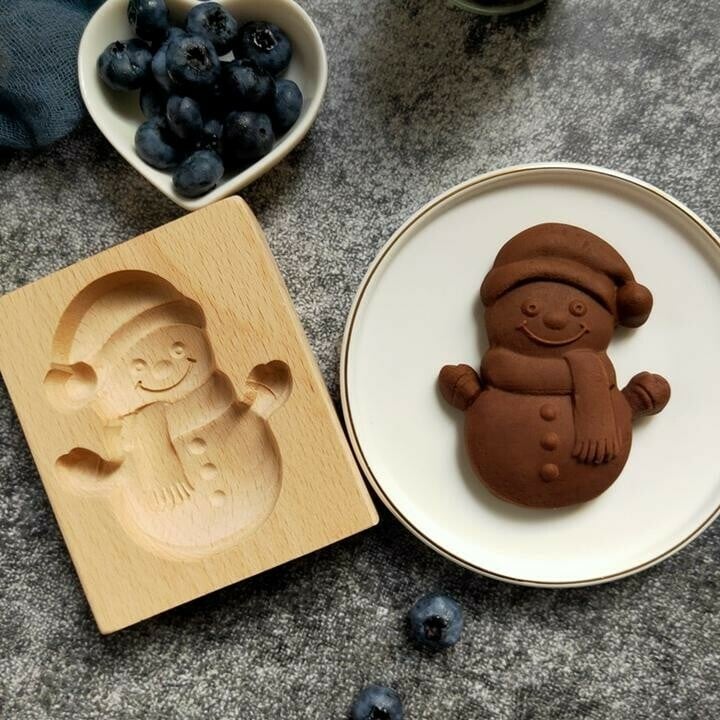 🔥Last Day 49% OFF🔥🍪Carved Wooden Pryanik Gingerbread Cookie Mold🍪