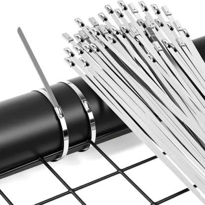 🔥Stainless Steel Cable Tie Gun with Metal Zip Ties