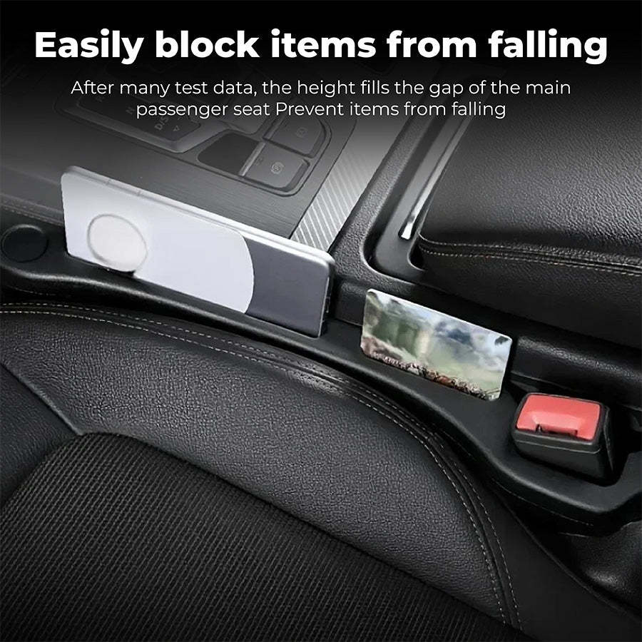 Universal Car Seat Gap Filler Strip – Anti-Drop Pad with Seatbelt Slot