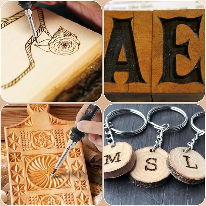 🔥Last Day 49%OFF -26 Letters Copper Mold -DIY Wood Burning/Carving Set🖊
