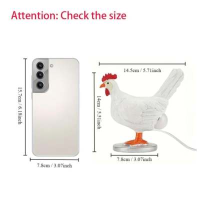 🔥 BIG SALE - 47% OFF🔥Chicken Design Desktop Decorative Light, 1 Count Cute Resin Animal Design Desktop Decorative Light, Creative Desktop Light for Home Office Decor
