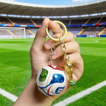 🎉Last Day 49% OFF⚽🏆 FIFA Trophy & Ball Keychain