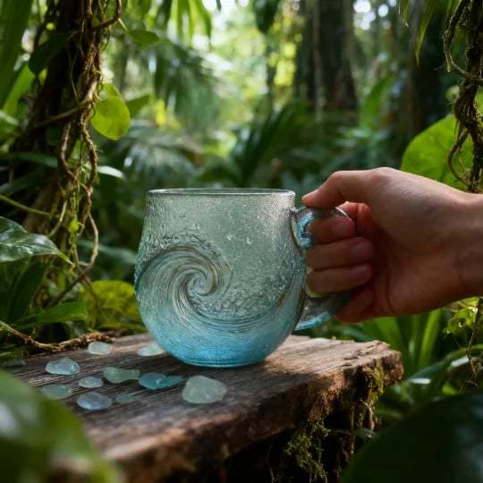🔥🔥Sea glass wave mug🌊