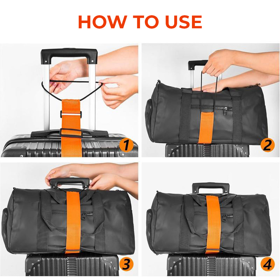 🔥Last Day 50% OFF🔥 Adjustable Luggage Strap Bungee for Suitcase Handle