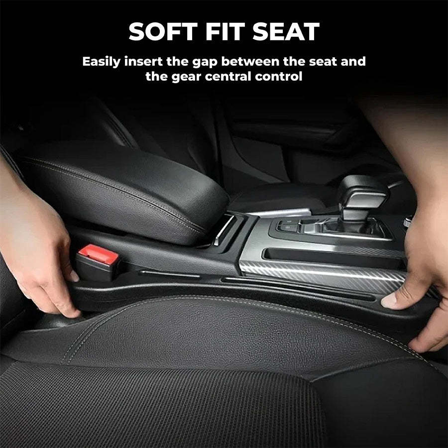 Universal Car Seat Gap Filler Strip – Anti-Drop Pad with Seatbelt Slot