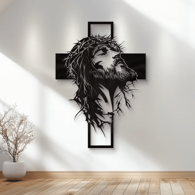 🔥LAST DAY SALE 49% OFF🔥Jesus Cross Iron Sign Christ Wall Art Decor✝️🖼️ Elevate Your Space with Spiritual Elegance 🙌✨