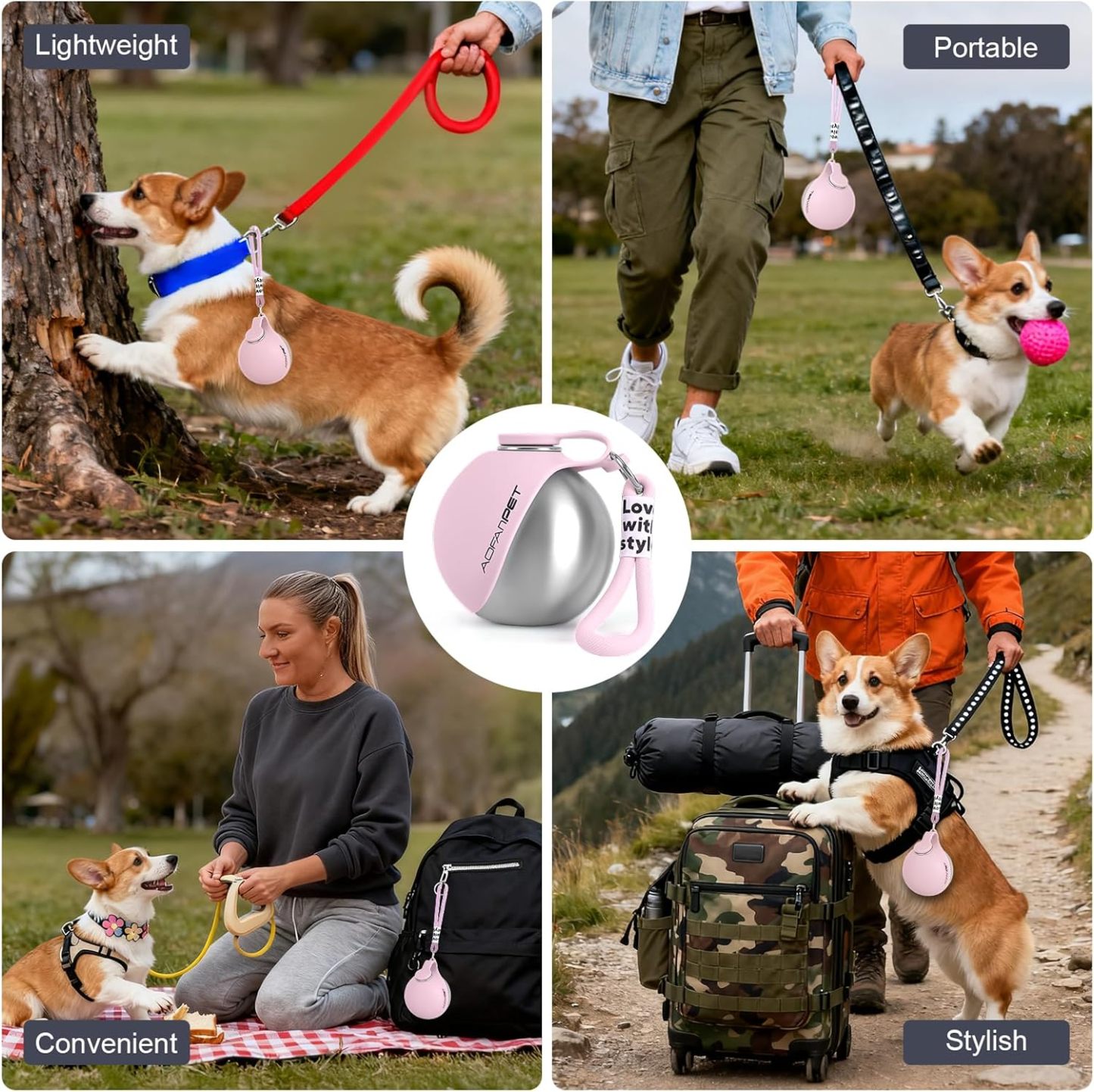 🐶Portable Dog Water Bottle-Lightweight, Foldable, and Easy to Carry💧🥰