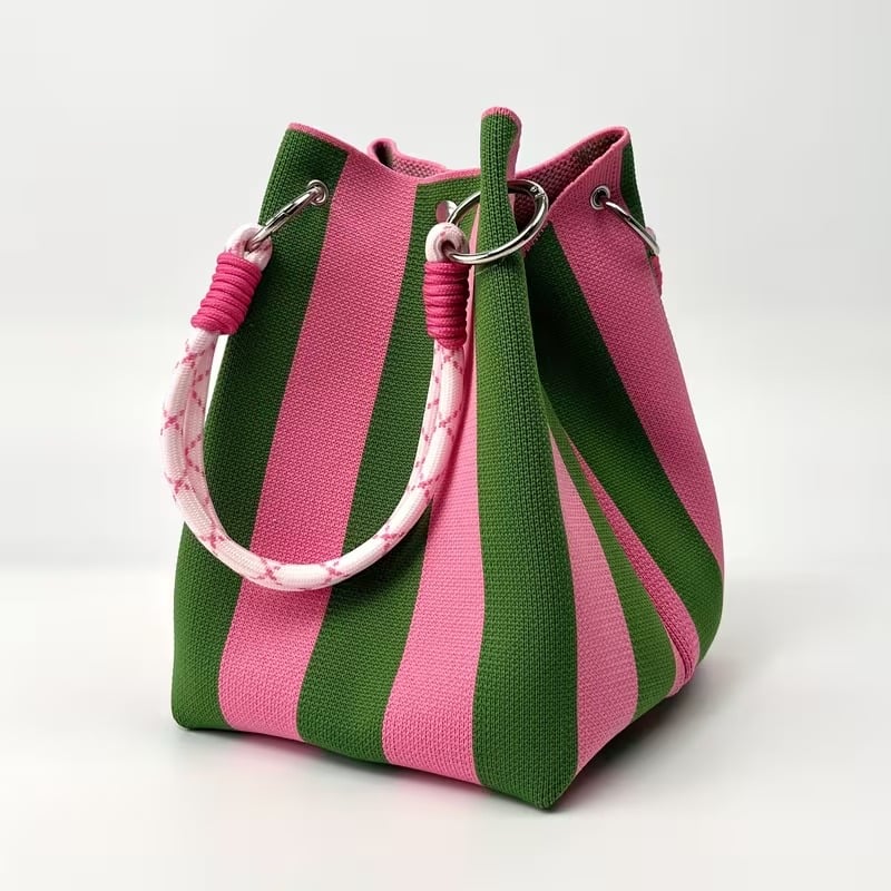🌴 Boho Crochet Bucket Bag for Women – Handmade Woven Summer Beach Shoulder Bag