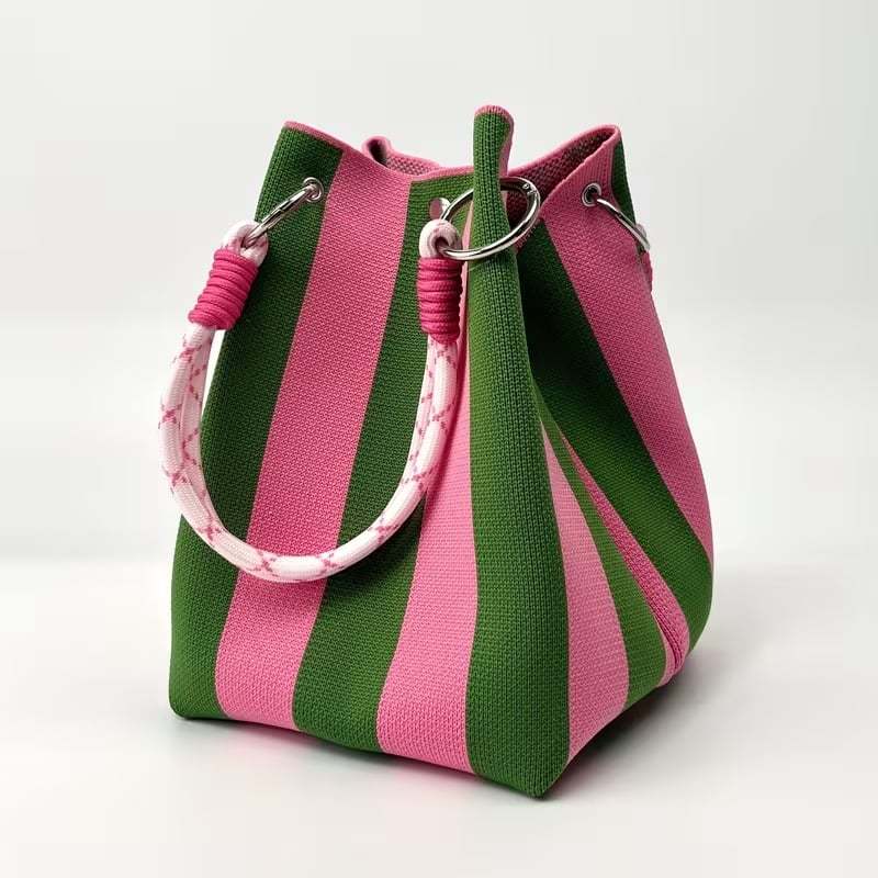 🌴 Boho Crochet Bucket Bag for Women – Handmade Woven Summer Beach Shoulder Bag