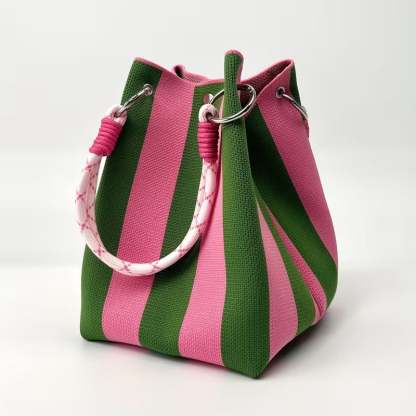 🌴 Boho Crochet Bucket Bag for Women – Handmade Woven Summer Beach Shoulder Bag