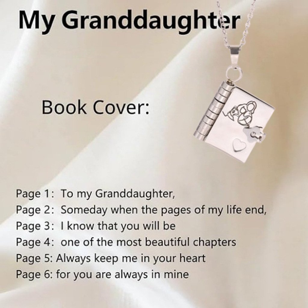 ✨Last Day 49%OFF💥 For Granddaughter - The Most Beautiful Chapter Book Necklace
