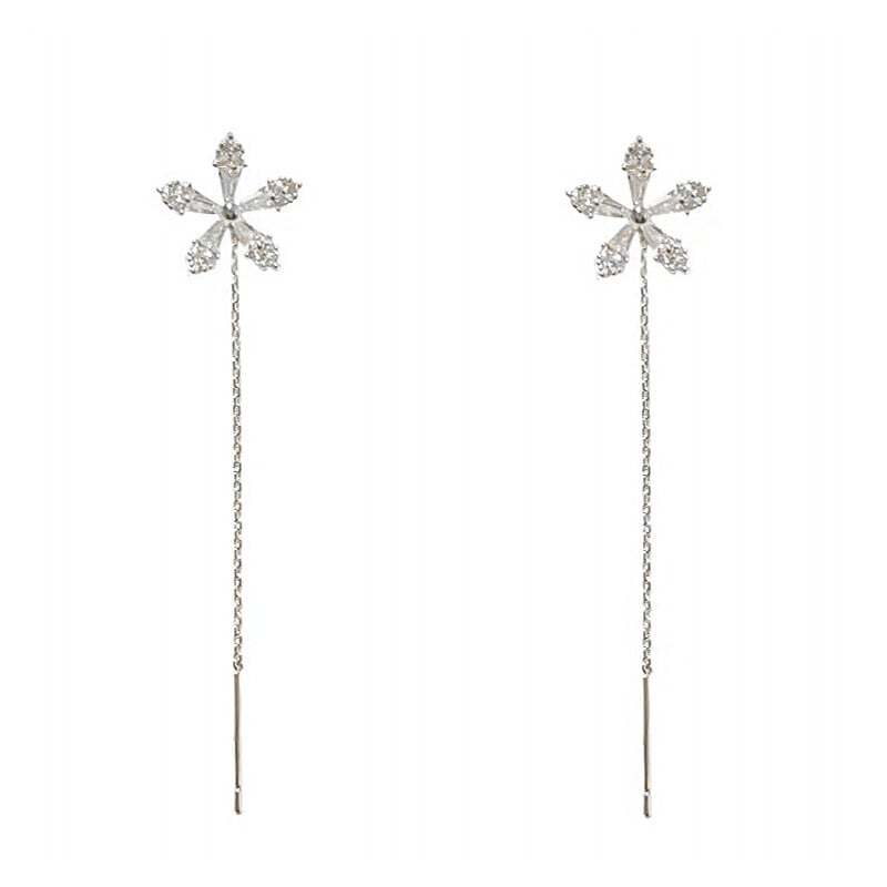 🎄Shiny Diamond Flower Earrings🌸