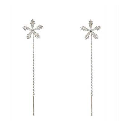 🎄Shiny Diamond Flower Earrings🌸