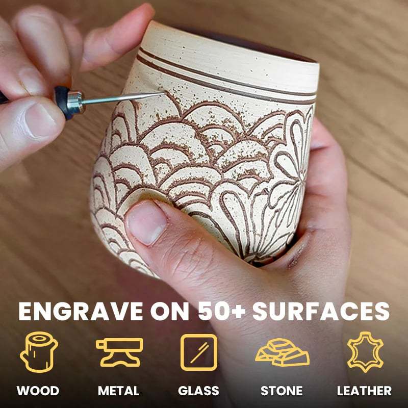 ⏰Last 4 hours Sale: Save 49%🔥Resparked Customizer Engraving Pen with 3 speed adjustment speeds✨