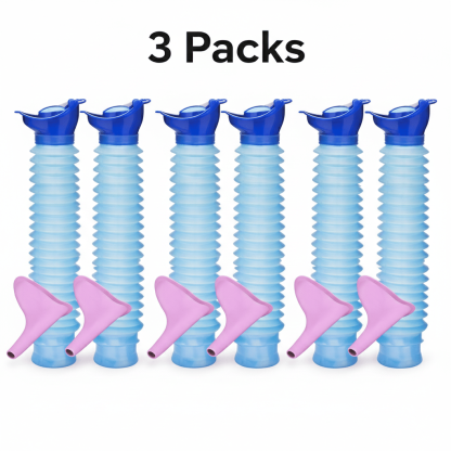 Expandable Portable Emergency Urinal & Female Urination Device Set