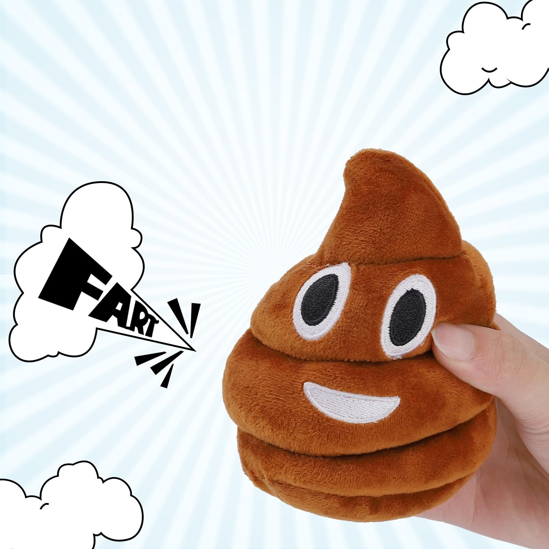 💩🤣 Farting Plush Poop Toy – Endless Laughs & Party Fun for Family & Pets