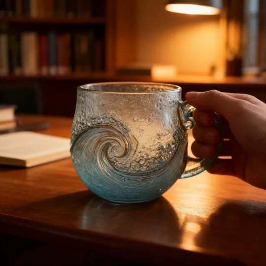 🔥🔥Sea glass wave mug🌊
