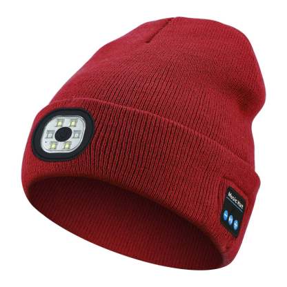 ❄️Winter Gift🎁Beanie with LED Headlight