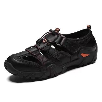 Premium Leather Fisherman Sandals for Men – Breathable Summer Walking Shoes
