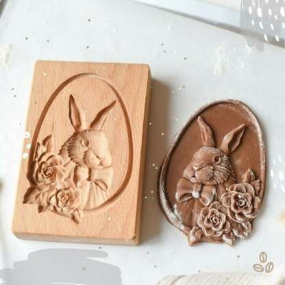 🔥Last Day 49% OFF🔥🍪Carved Wooden Pryanik Gingerbread Cookie Mold🍪