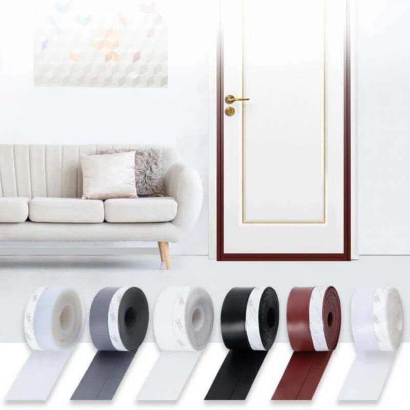 🏆 Leave no marks on the door🔥 Weather Stripping Door Seal Strip (5M/16.4FT)