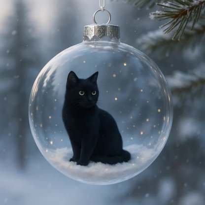 🔥49% OFF - Cute Cat Christmas Glass Ornaments Collection