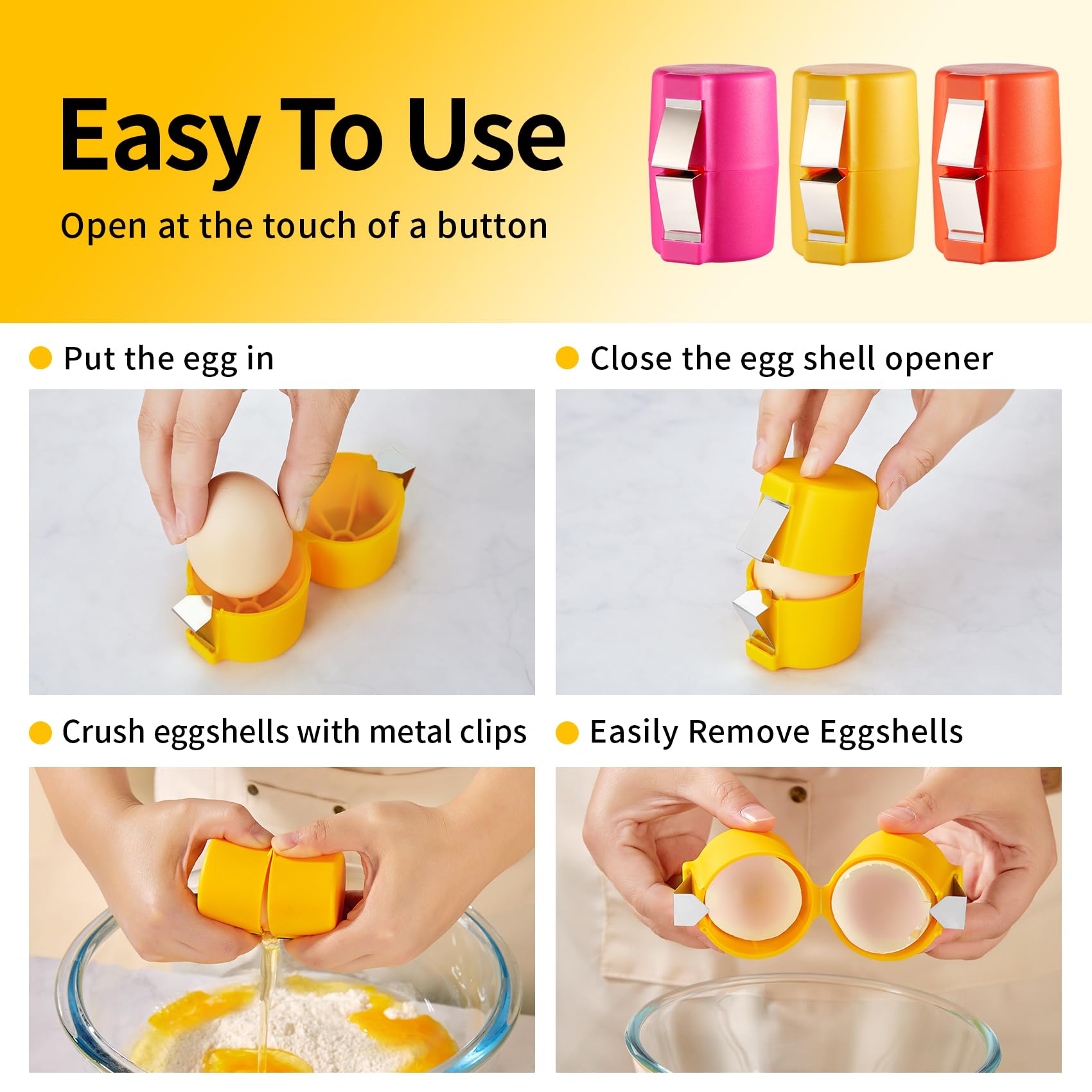 🥚Eptchn No Mess Easy Egg Opener CrackSlick🥚